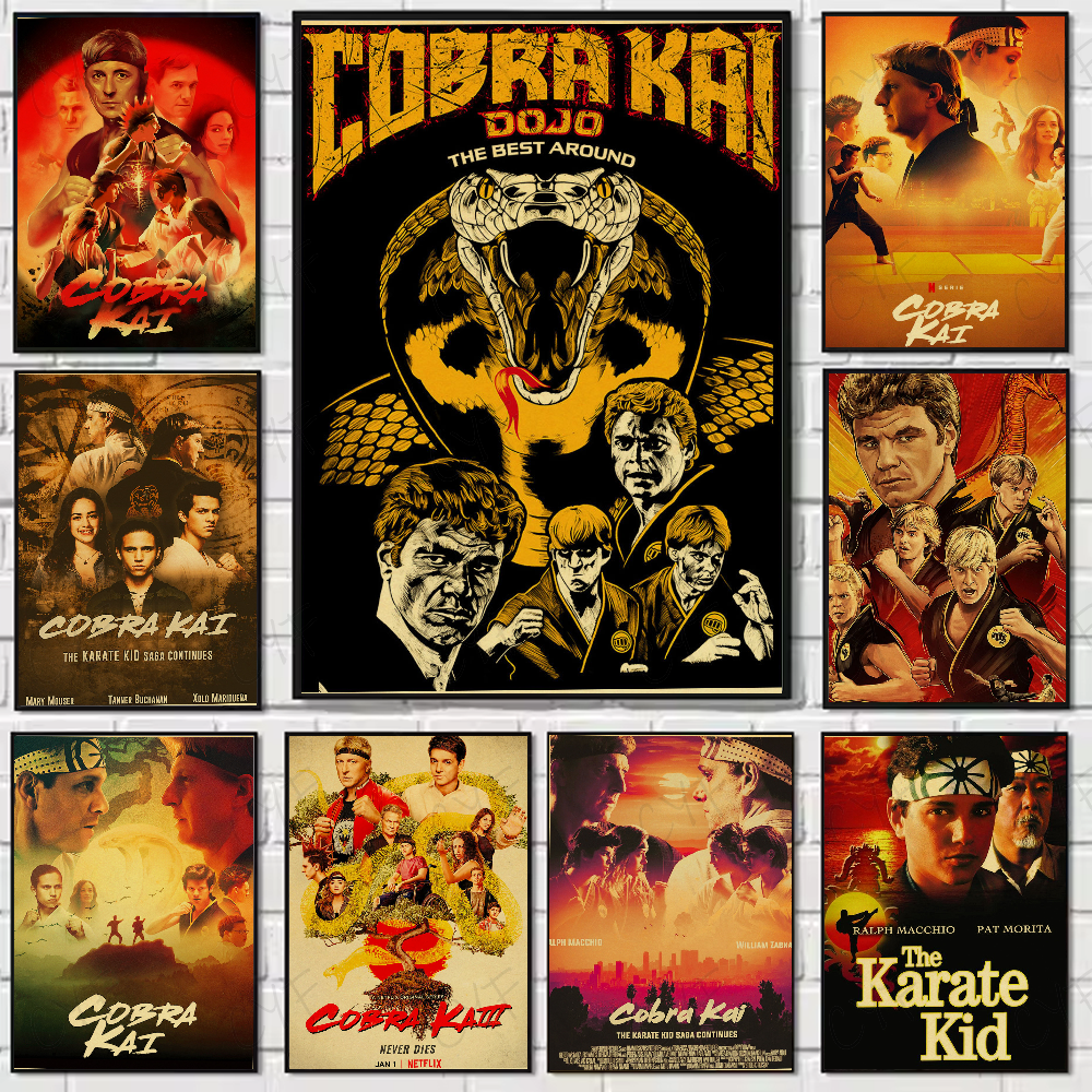 Home Office And Tv Room Ideas - C-Cobra Kai Vintage Tv Series Poster