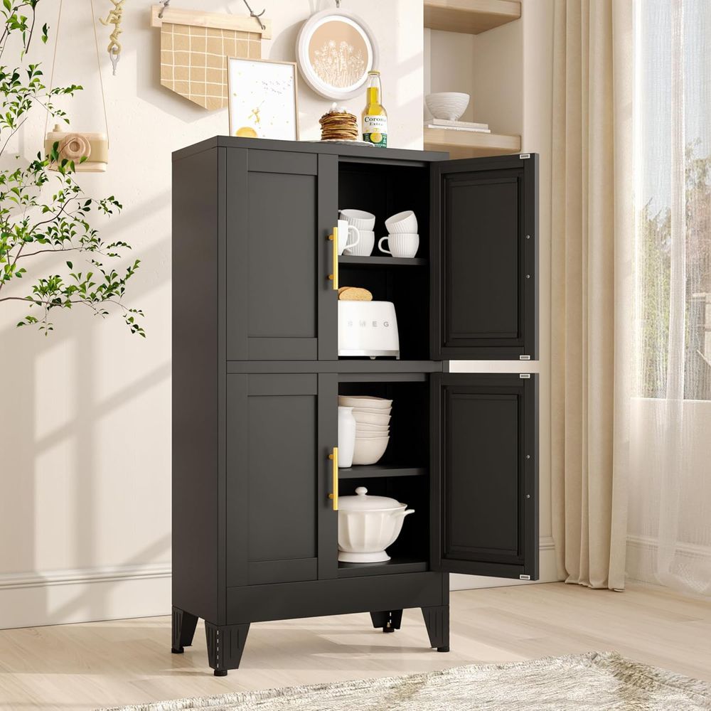 Home Office Kitchen - 47.2 Tall Kitchen Pantry Cabinet with