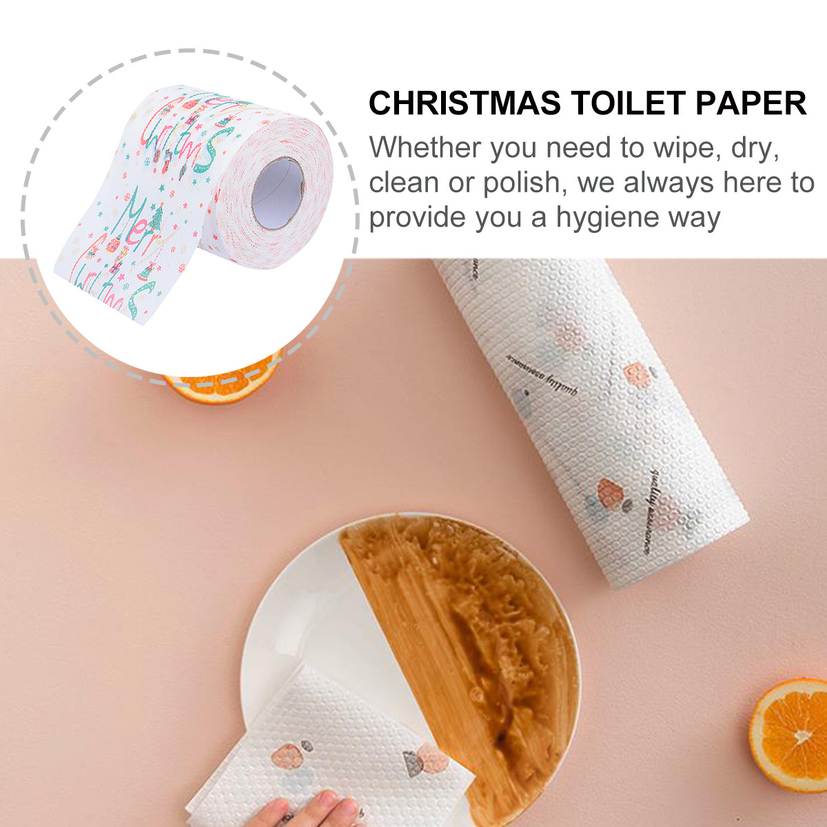 1 Roll Colorful Printed Toilet - Home Office Kitchen recensie en prijs