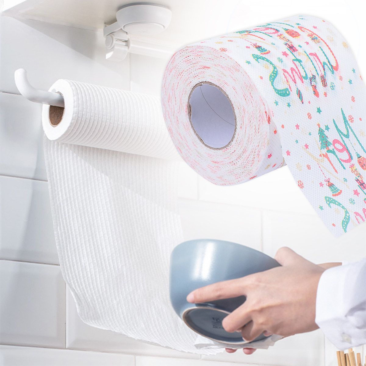 1 Roll Colorful Printed Toilet - Home Office Kitchen recensie en prijs