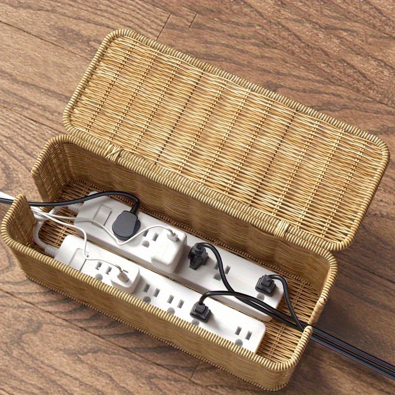 Handcrafted Rattan Cable Manag - Cable Management Box recensie en prijs
