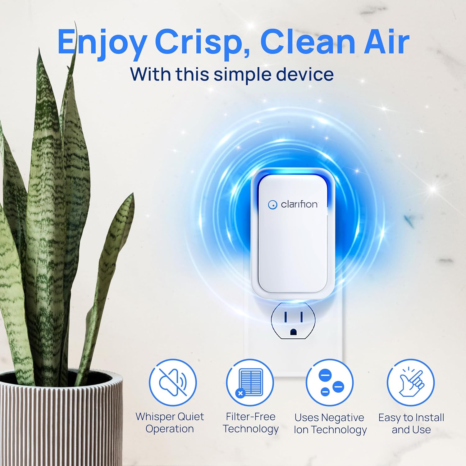 Negative Ion Air Purifier for  - Home Office Kitchen recensie en prijs