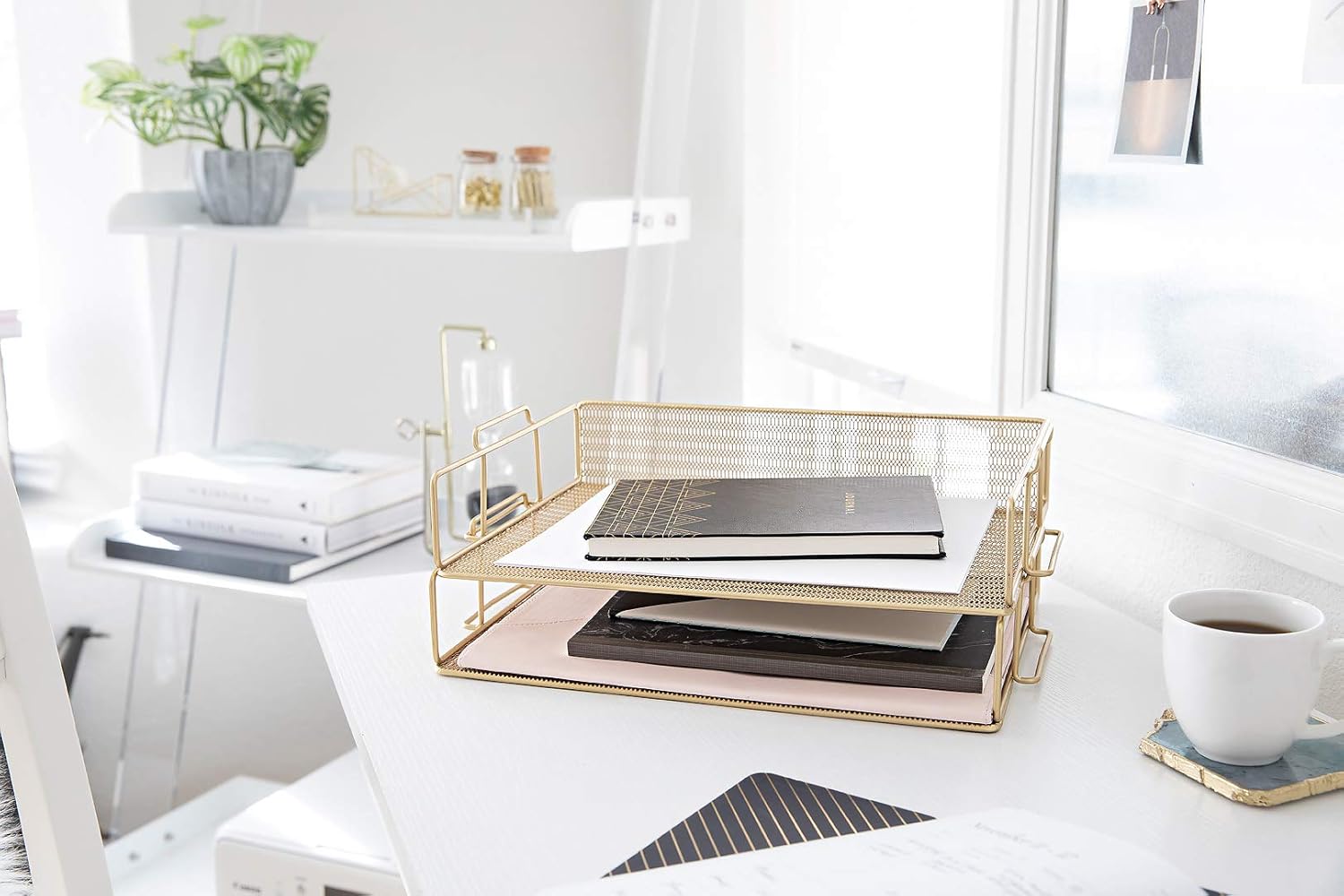 Stackable Desk Organizer with  - Letter Tray Desk recensie en prijs