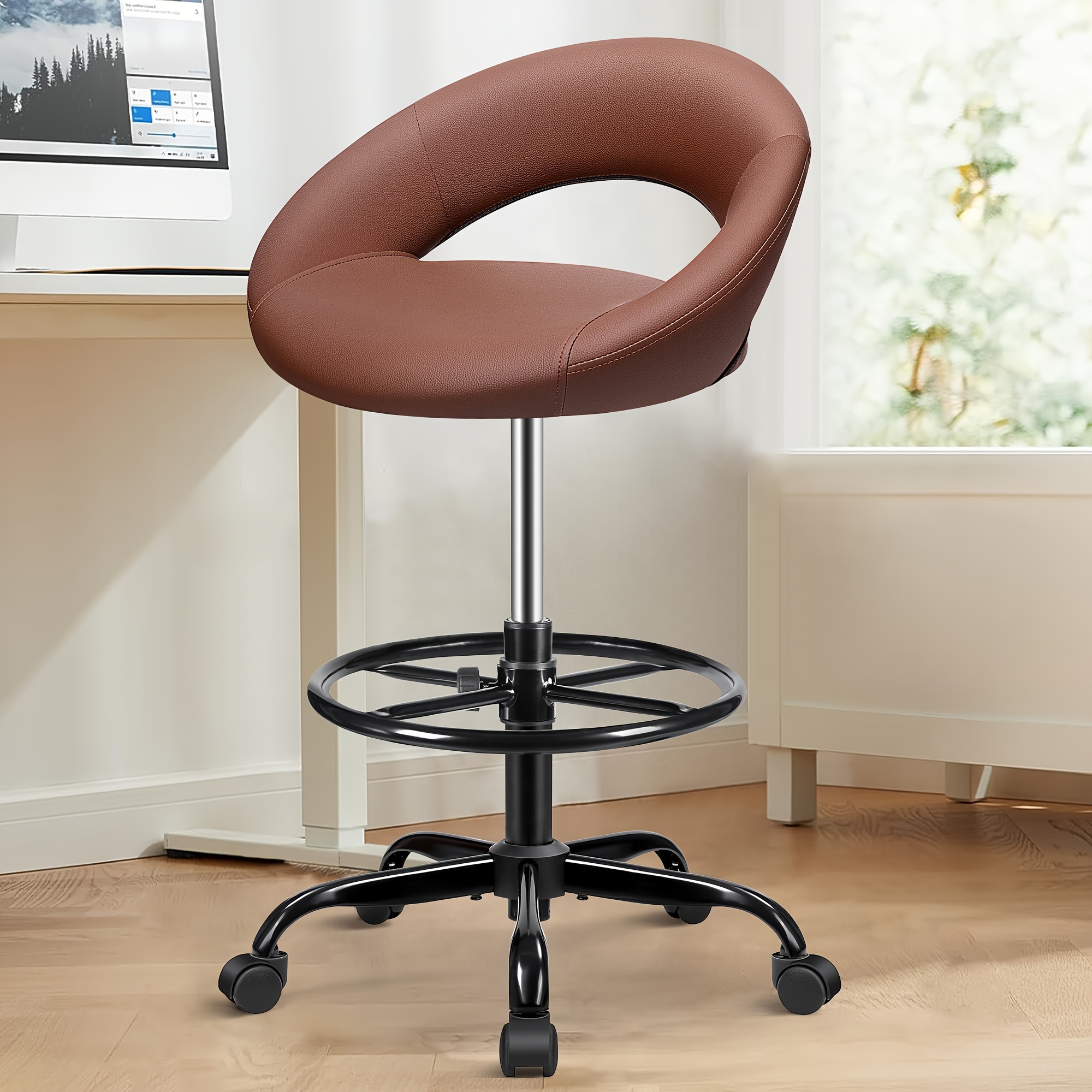 Ergonomic Drafting Chair - PU  - Home Office Kitchen recensie en prijs