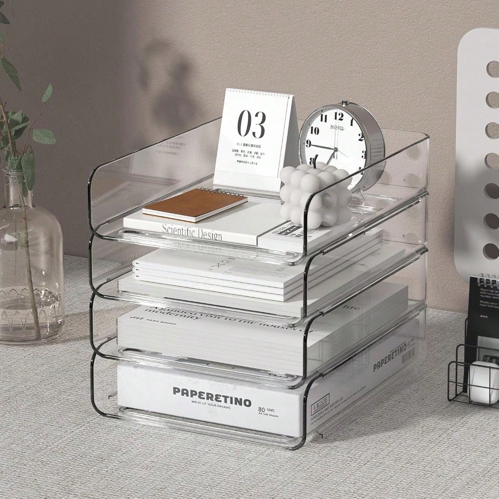 Stackable 4-Tier Clear Acrylic - Letter Tray Desk recensie en prijs