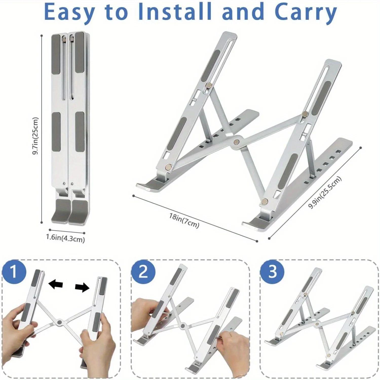 Adjustable Aluminum Laptop Sta - Laptop Stand Foldable recensie en prijs