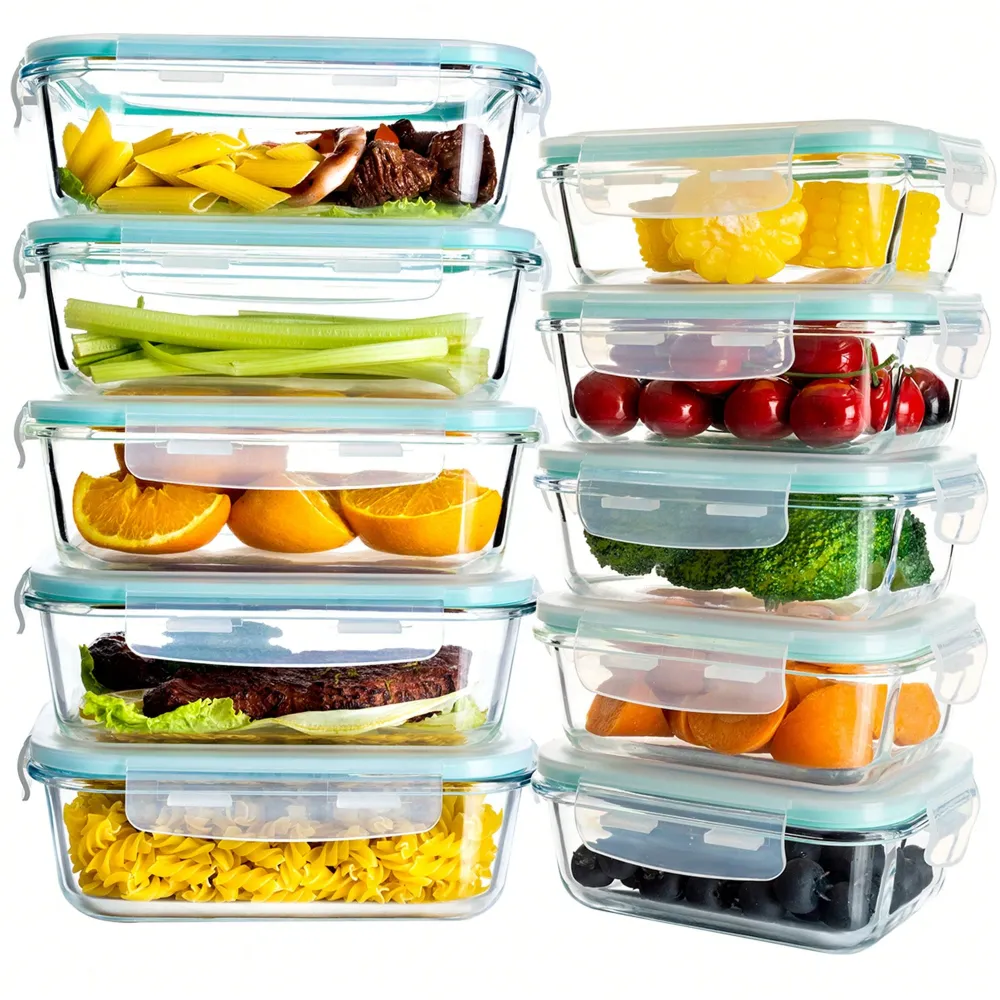 Pieces Glass Meal Prep Contain - Home Office Kitchen recensie en prijs