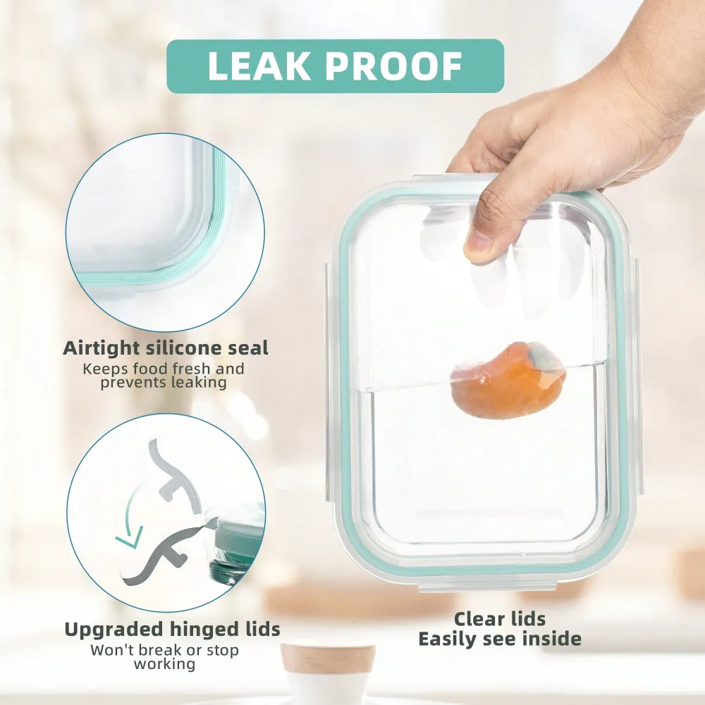 Pieces Glass Meal Prep Contain - Home Office Kitchen recensie en prijs
