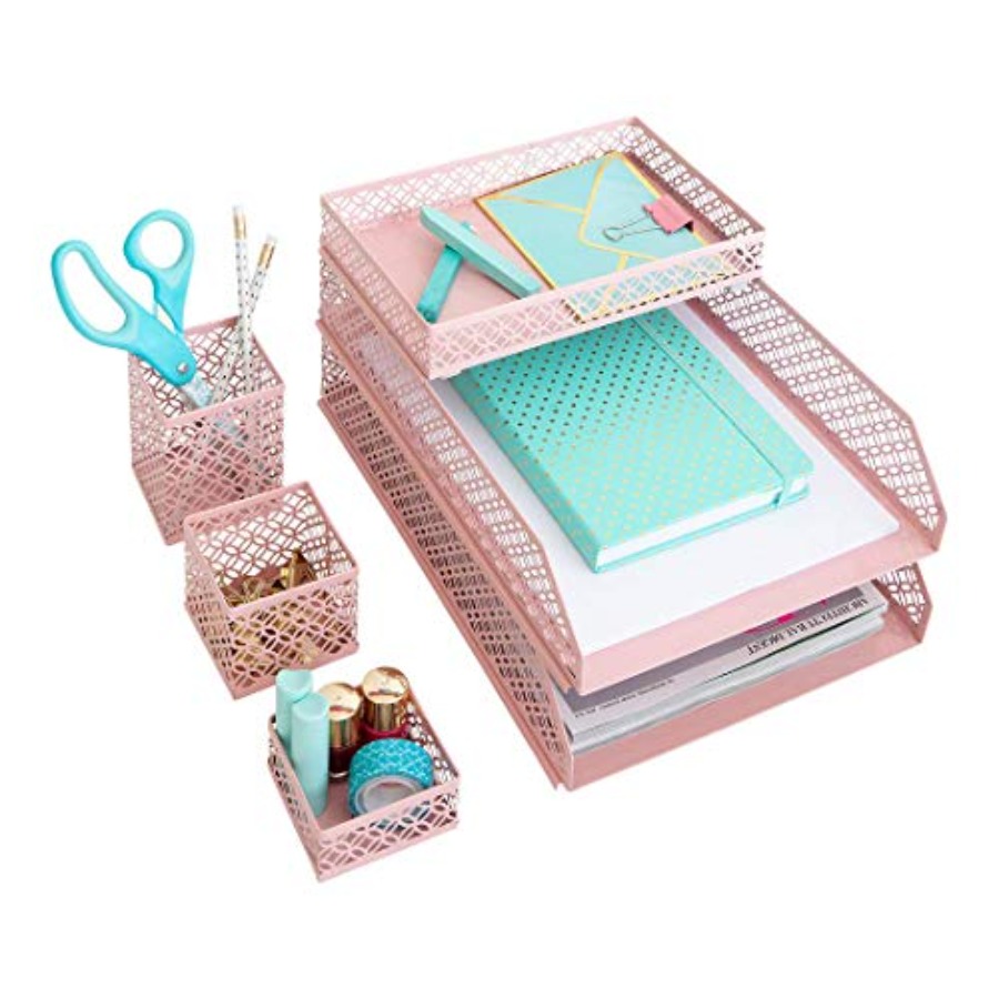 Desk Organizer Set for Women 6 - Letter Tray Desk recensie en prijs