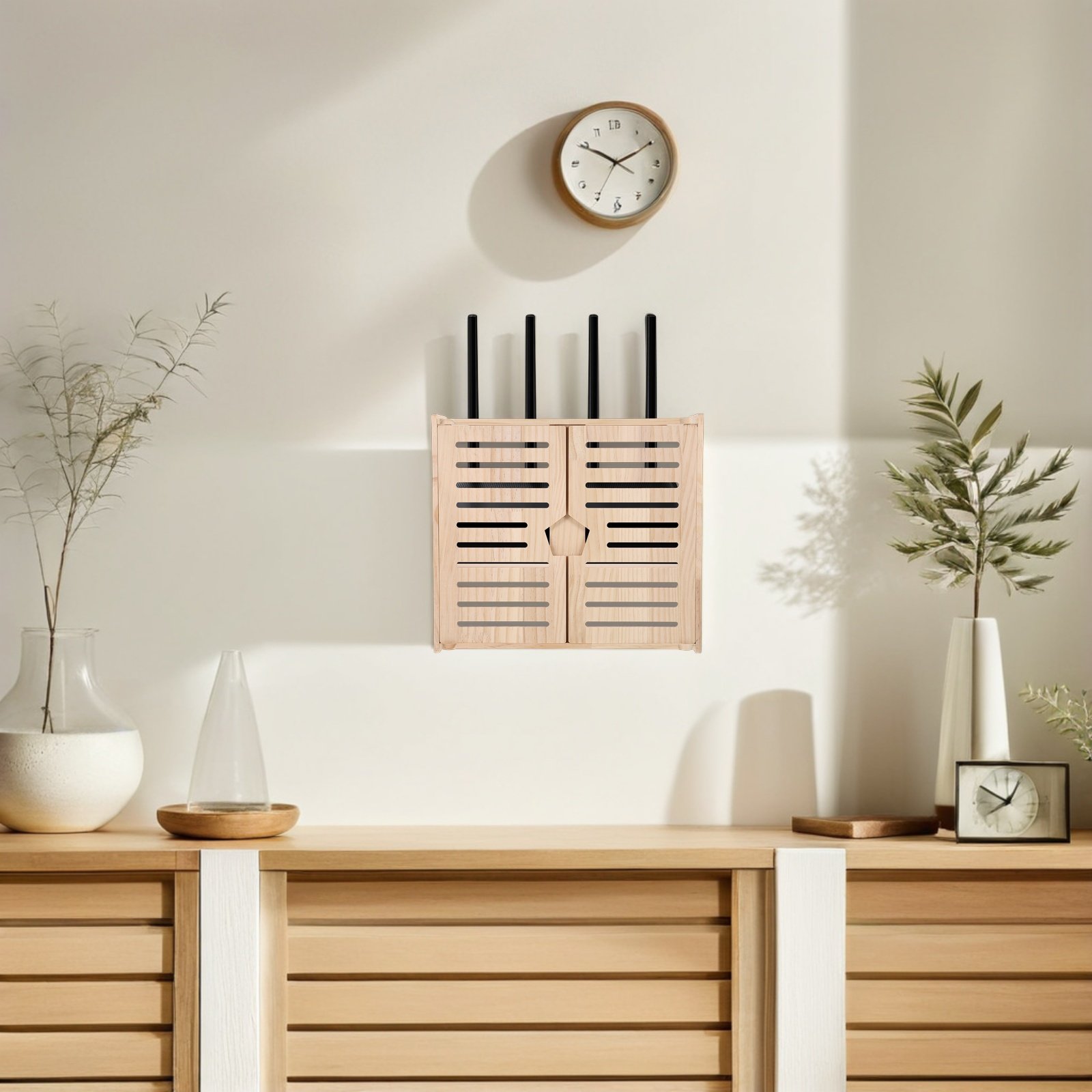 Wooden WiFi Router Storage Box - Cable Management Box recensie en prijs