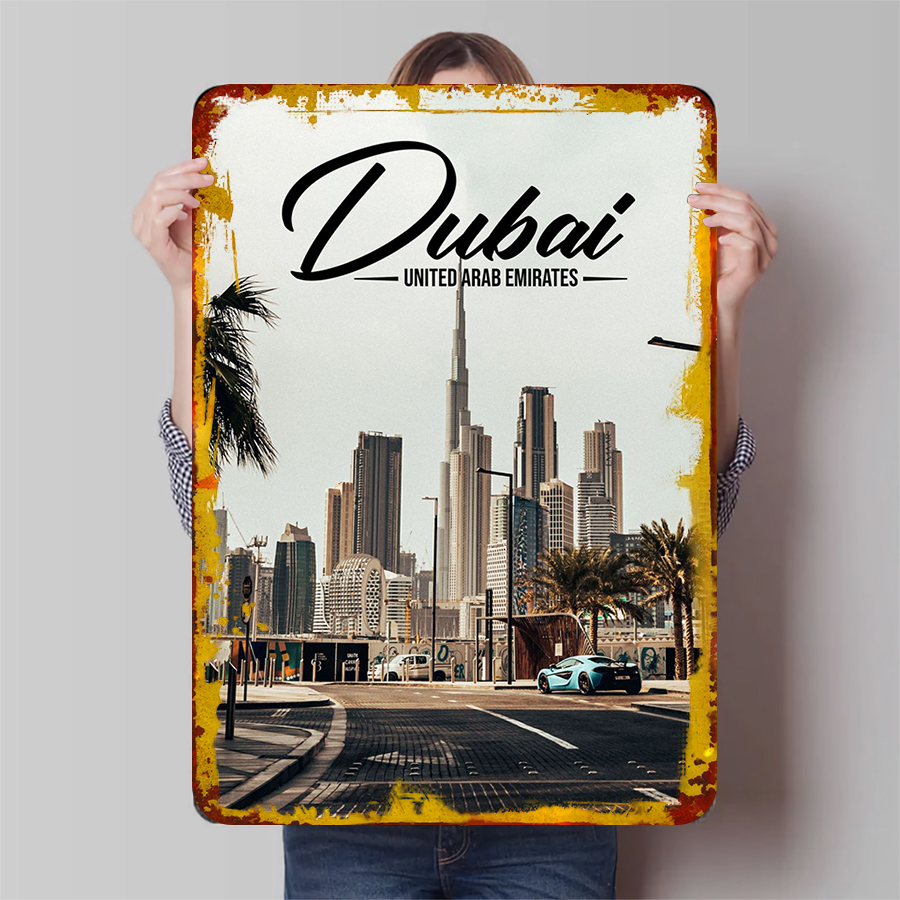 Dubai Skyline Metal Wall Art U - Home Office Dubai recensie en prijs