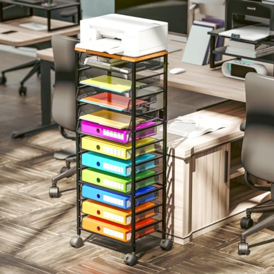 12 Tier Rolling File Cart, Woo - Letter Tray Desk recensie en prijs