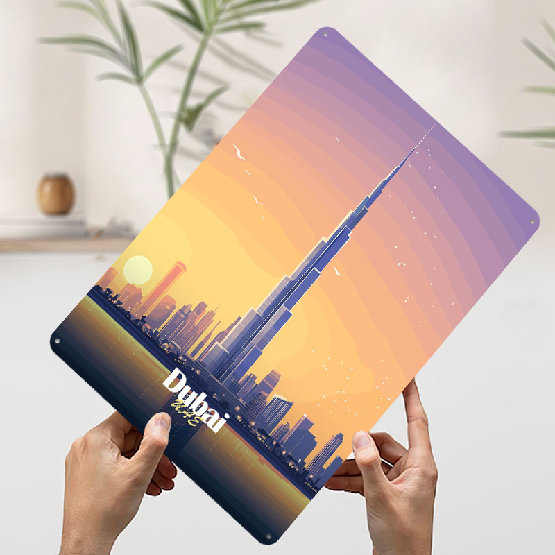 Dubai Skyline At Sunset Printe - Home Office Dubai recensie en prijs